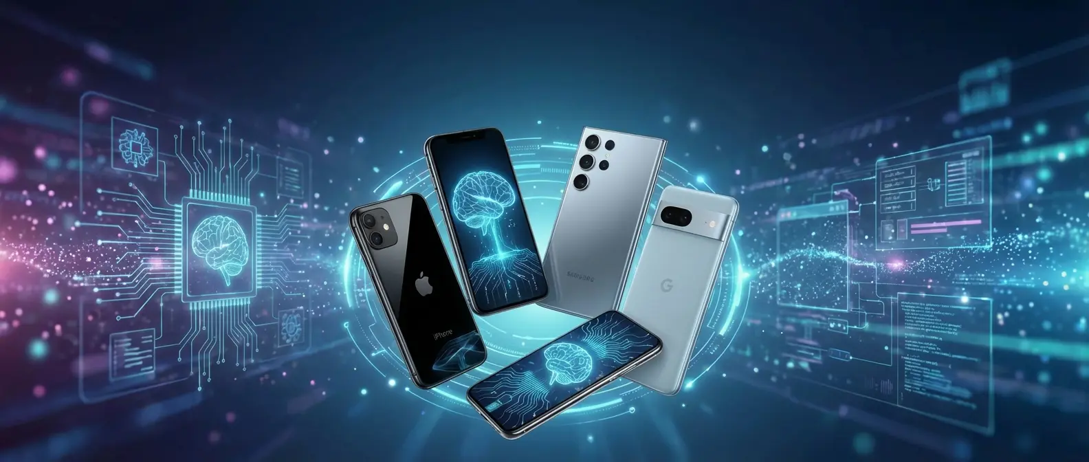 AI-powered smartphones in 2026 showing intelligent features and capabilities