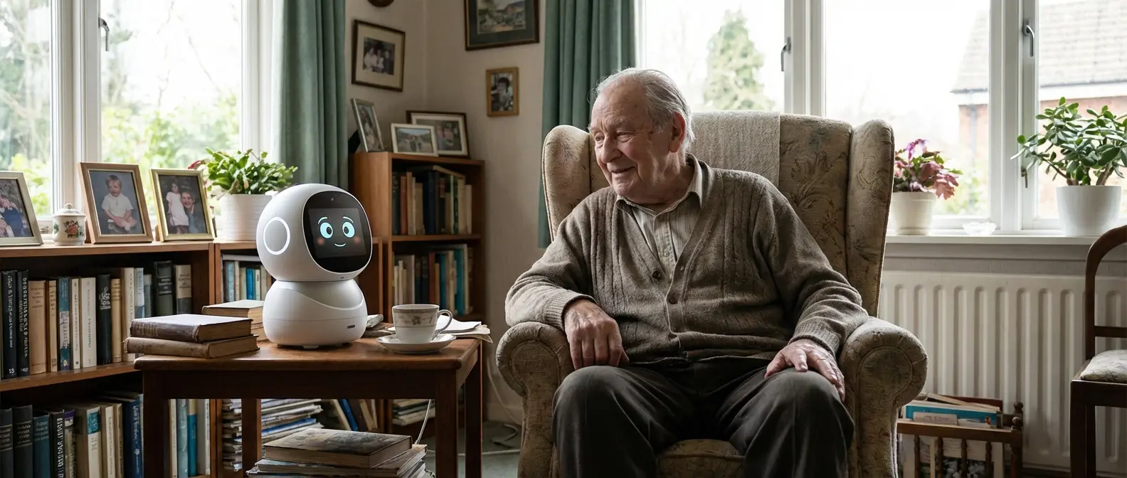 Robot assistant for the elderly at home