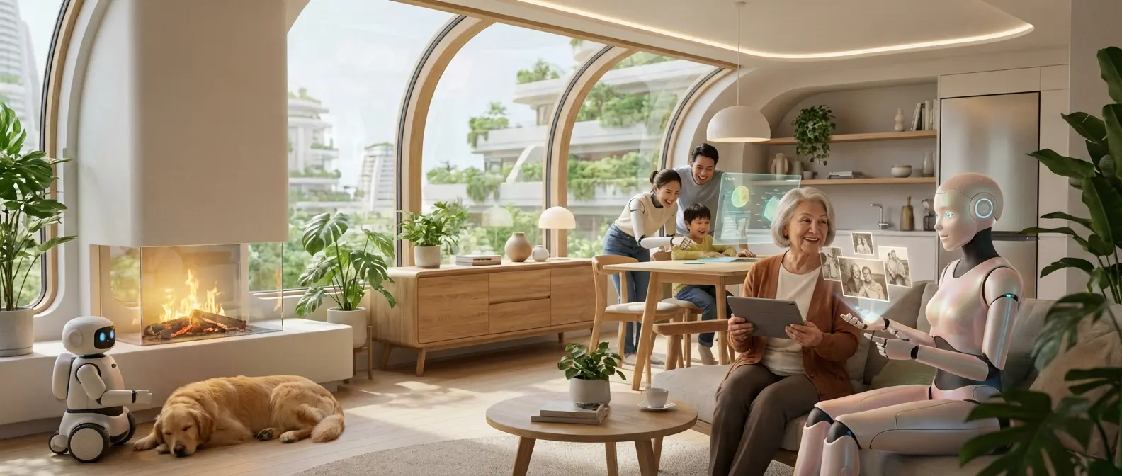 Advanced AI laboratory with holographic data visualizations and quantum computing systems