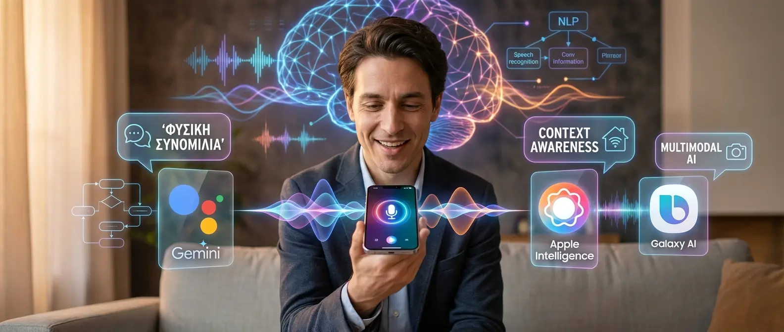 Advanced voice assistant AI providing personalized smartphone interaction