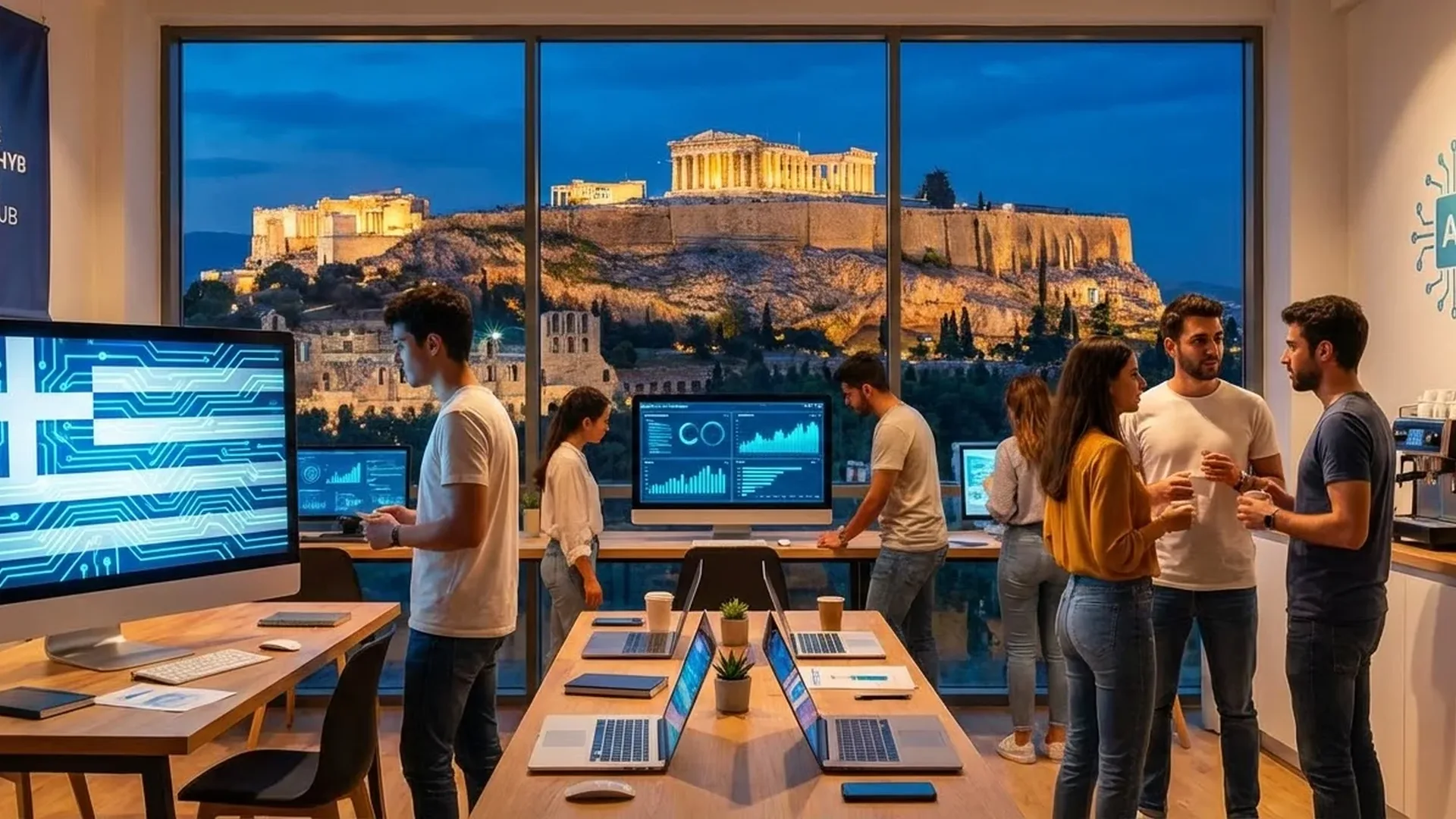 Greek AI ecosystem map showing startups, universities and government initiatives in 2026
