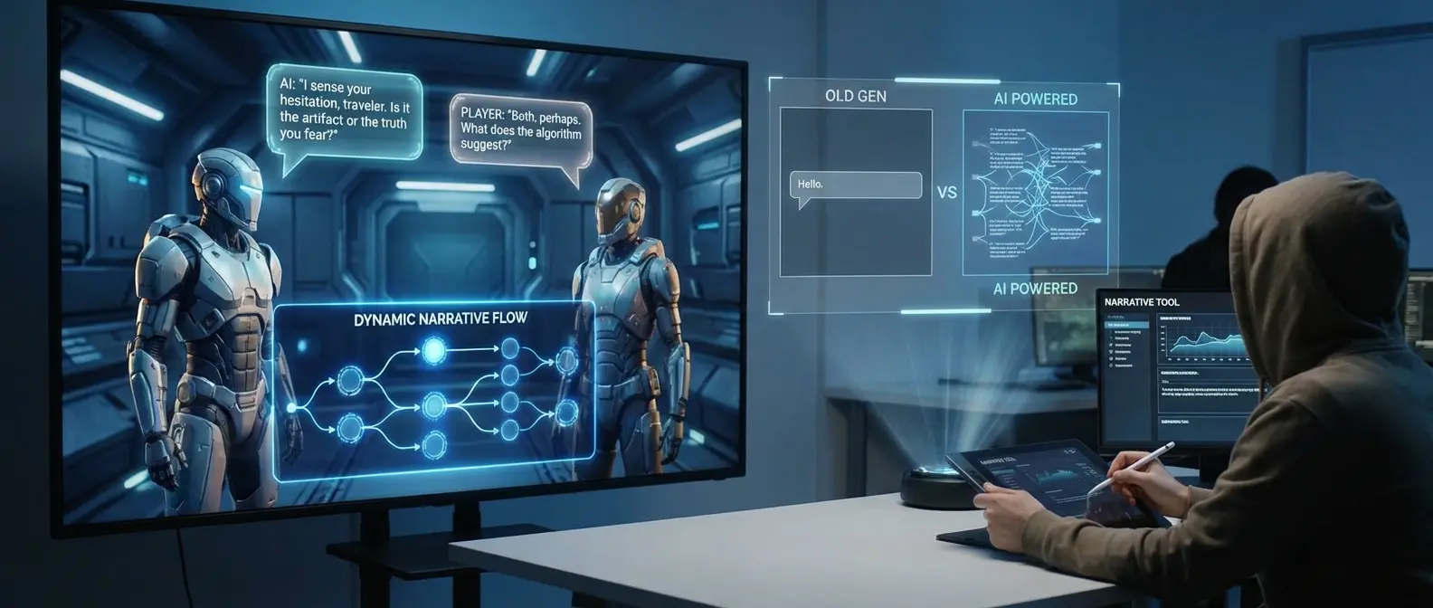 Modern AI game testing laboratory with automated quality assurance systems