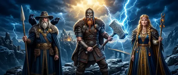 Viking Religion Asatru: Thor Odin and Freyja Gods