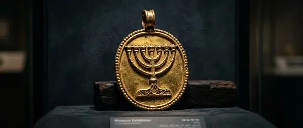1,300-Year-Old Menorah Medallion Found Near Temple Mount