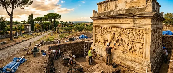 Gladiator Tomb Discovered on Via Appia Rewrites History