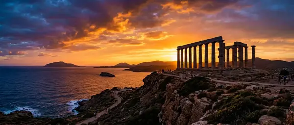 Temple of Poseidon at Sounion: Ancient Ruins Above the Sea