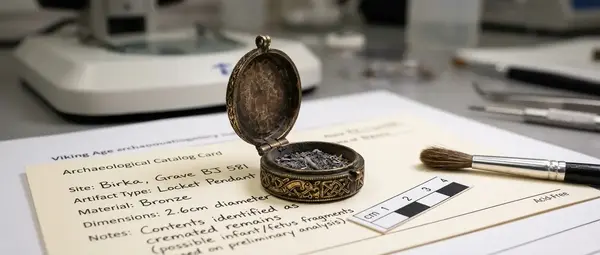 Viking Ash Pendant: Pregnant Woman Warrior Found in Grave