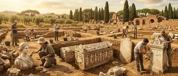 Roman Tombs at Ostia: 2026 Necropolis Discovery
