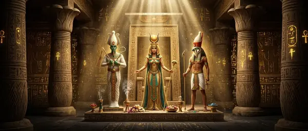 Osiris, Isis and Horus: Egypt