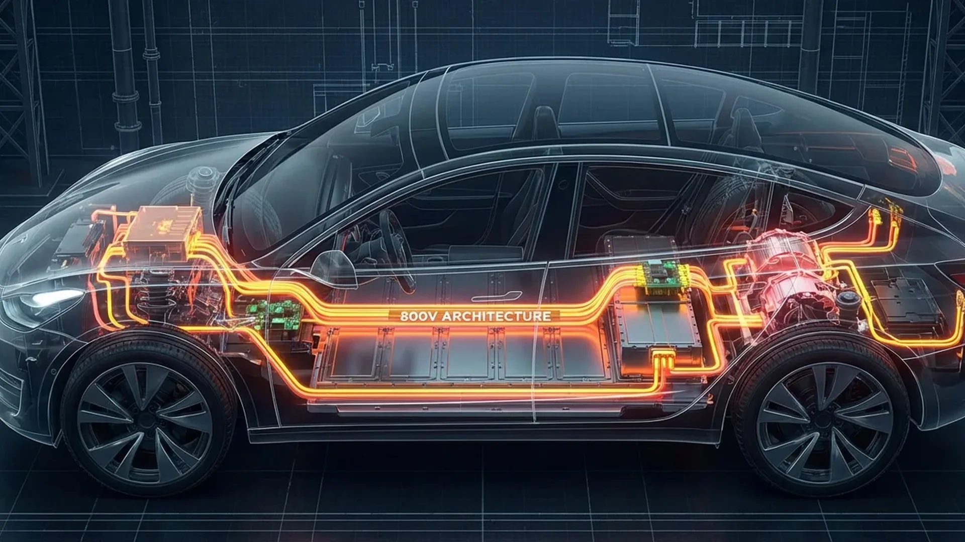 800V vs 400V charging speed comparison showing reduced charging times in electric vehicles
