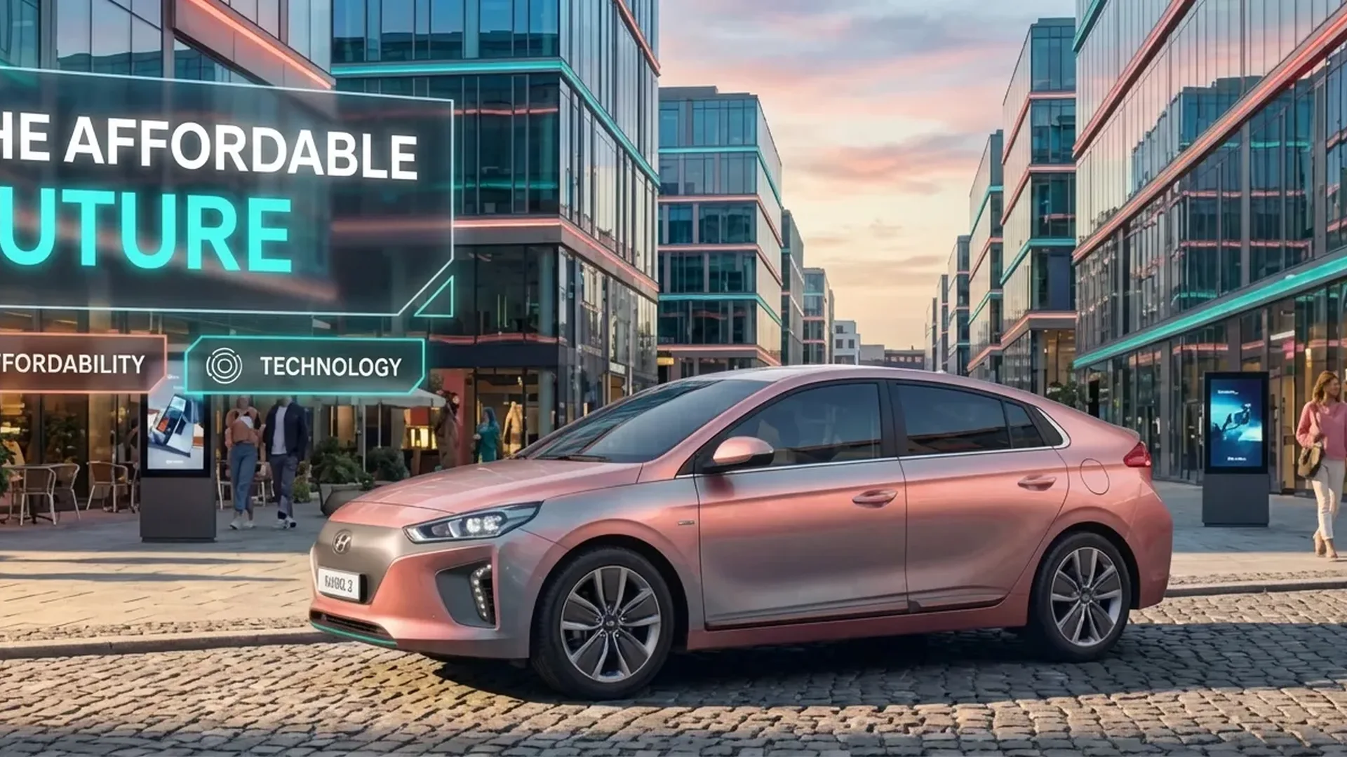 Hyundai Ioniq 3 electric hatchback exterior design showcasing modern EV styling and aerodynamic profile