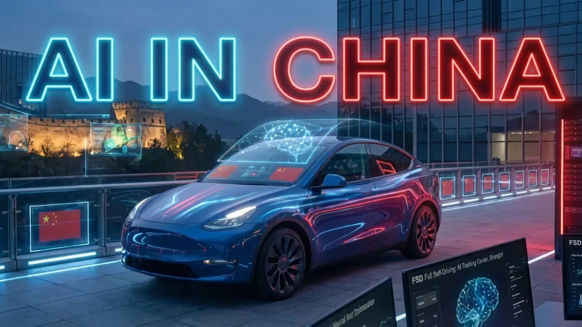 Tesla FSD and Waymo autonomous vehicles side-by-side comparison showing different sensor technologies