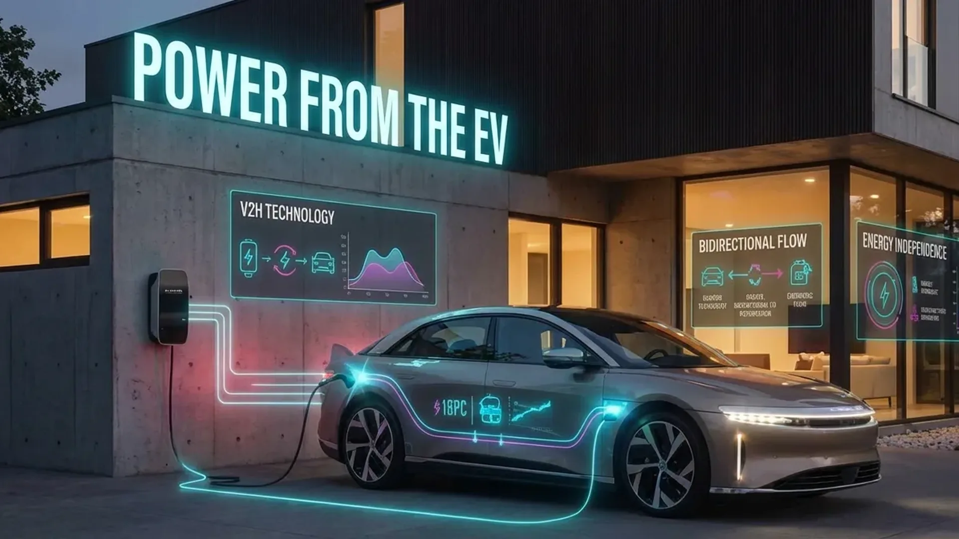 350kW ultra-fast charging station with electric vehicle connected showing charging speeds and power output