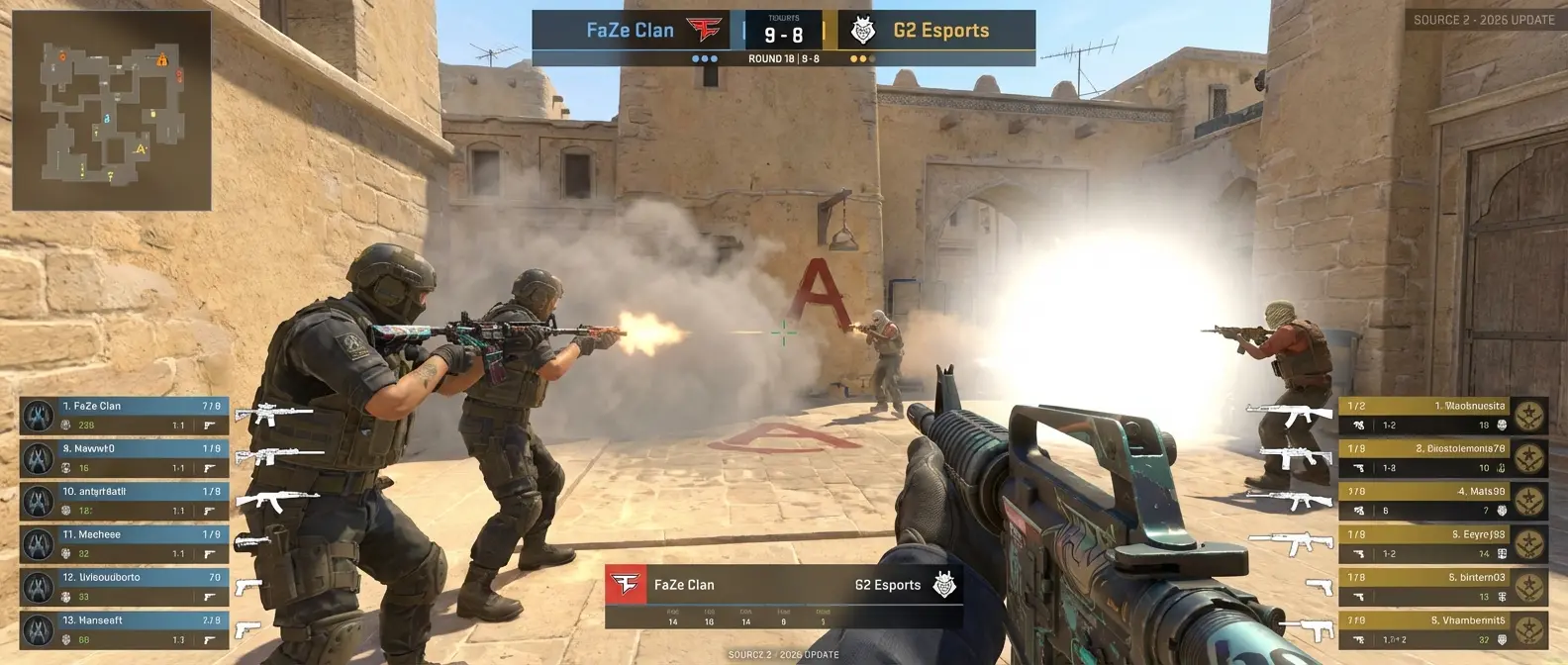 Counter-Strike 2 competitive matches with new graphics engine