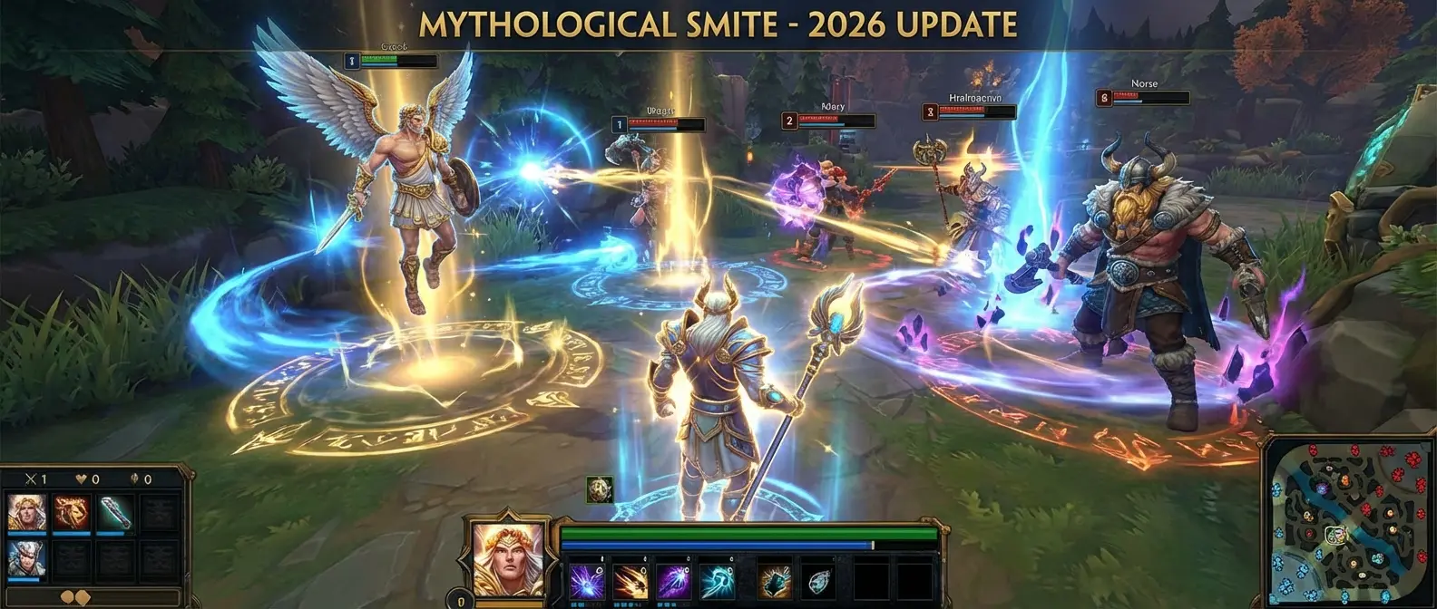 Smite third-person MOBA action with mythological gods