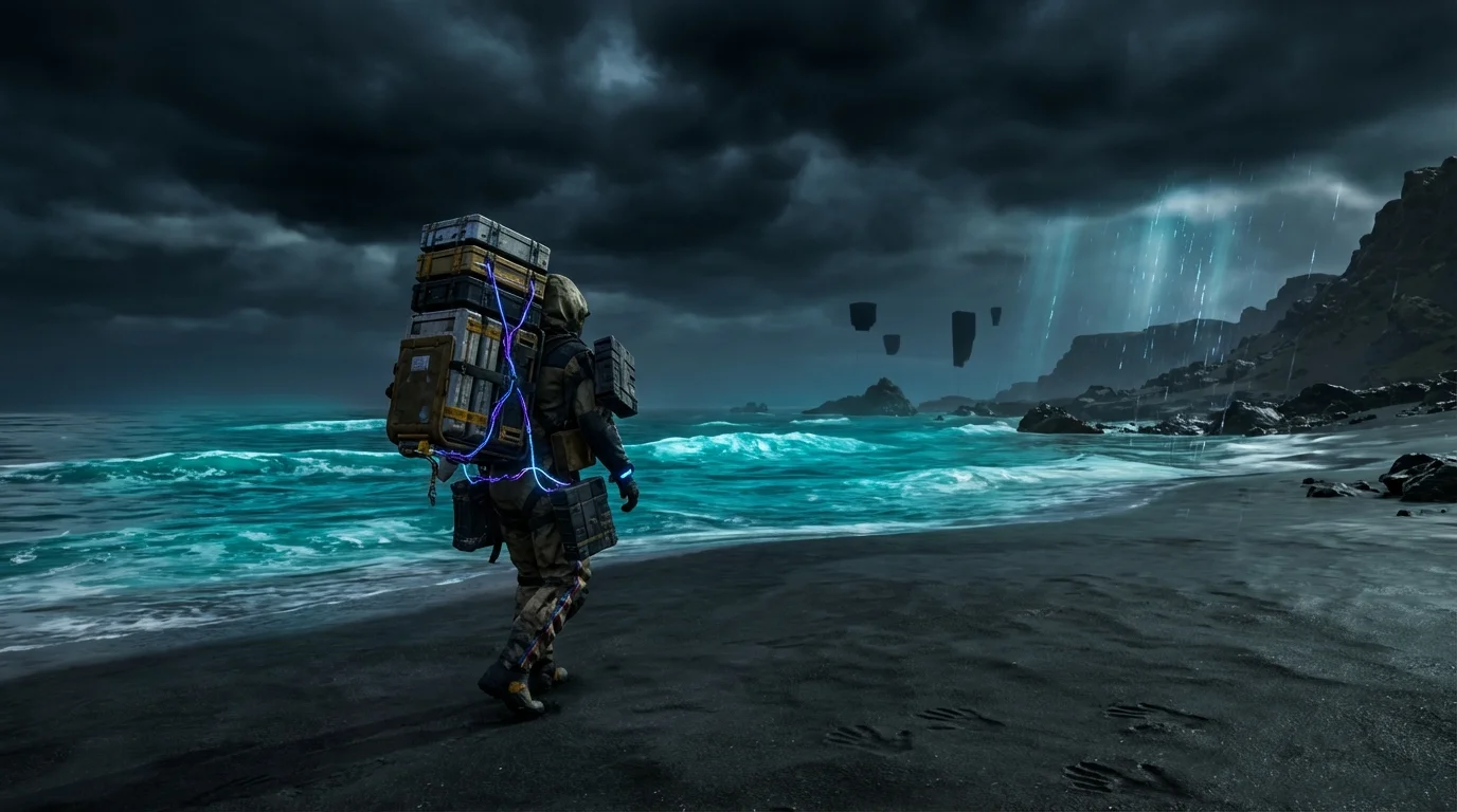Death Stranding 2: On The Beach gameplay screenshot showing new Mexico and Australia environments with enhanced combat mechanics