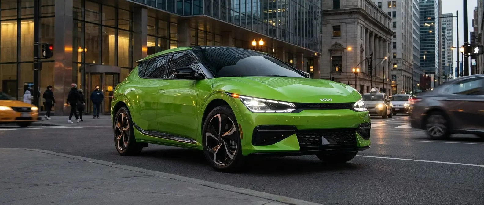 Kia EV6 - Sporty driving with 800V fast charging