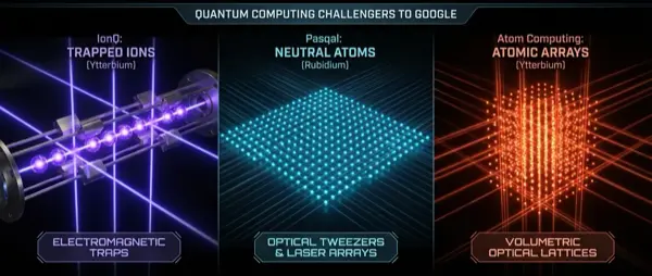 IonQ, Pasqal vs Google: The New Quantum Computing Race