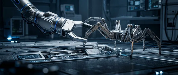 Six-Fingered Robot Hand Detaches and Crawls Like a Spider