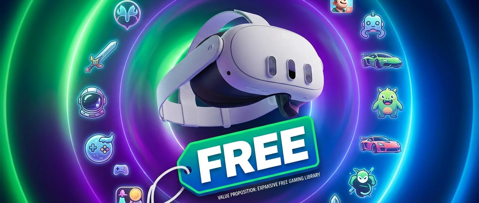 Collection of the best free VR games available on Meta Quest 3 and Quest 3S platforms