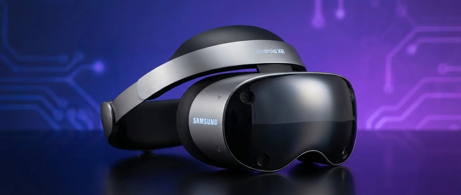 Samsung Galaxy XR mixed reality headset with micro-OLED displays and Android XR operating system