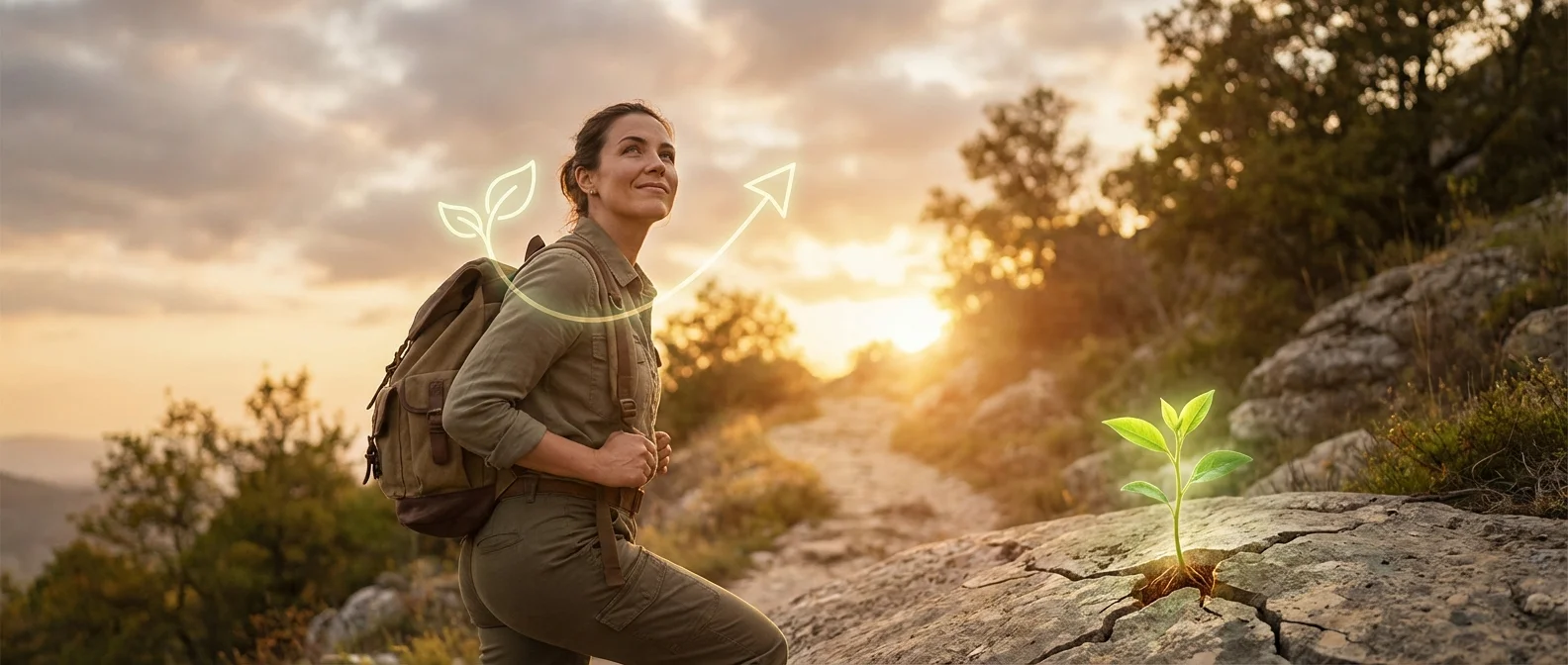 Brain illustration showing neural pathways forming during growth mindset learning