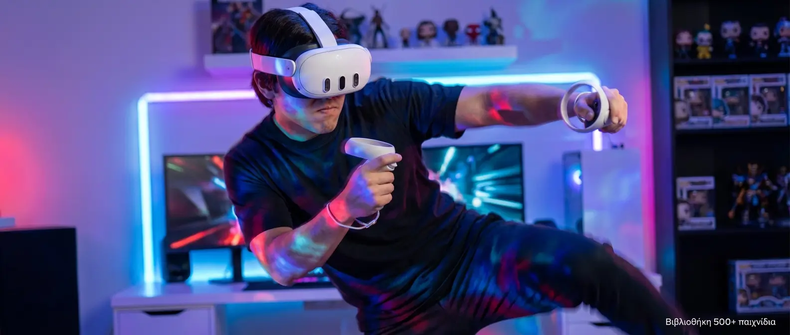 Meta Quest 3 gameplay demonstration with hand tracking in action VR game