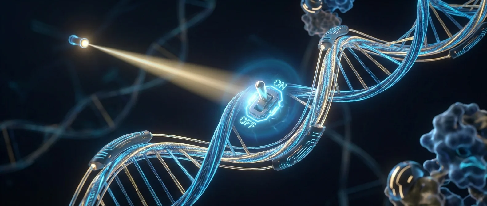 Scientists demonstrating light-activated DNA switch technology for programmable nanomaterials and targeted drug delivery