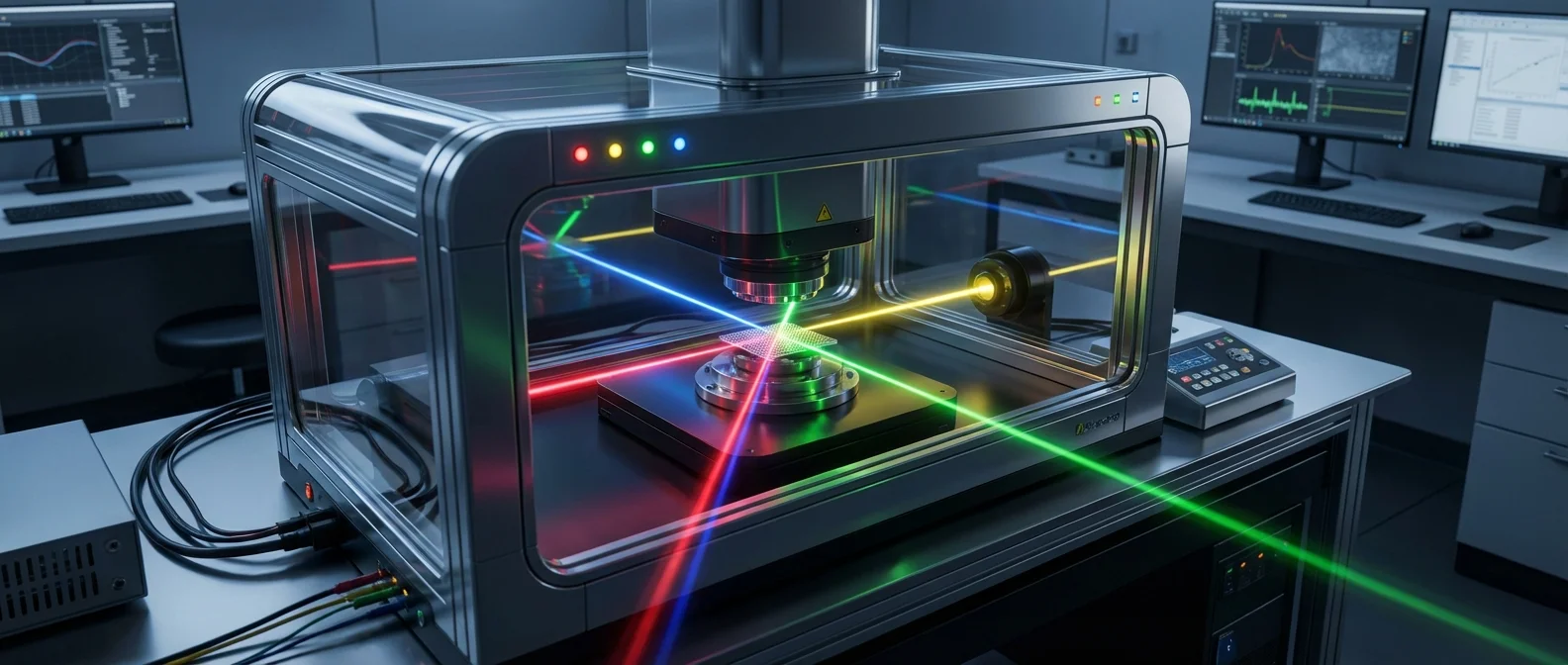 Revolutionary quantum microscope setup measuring multiple material properties simultaneously at nanometer scale