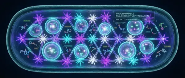 RNA Nanostars Create Artificial Compartments Inside Bacteria
