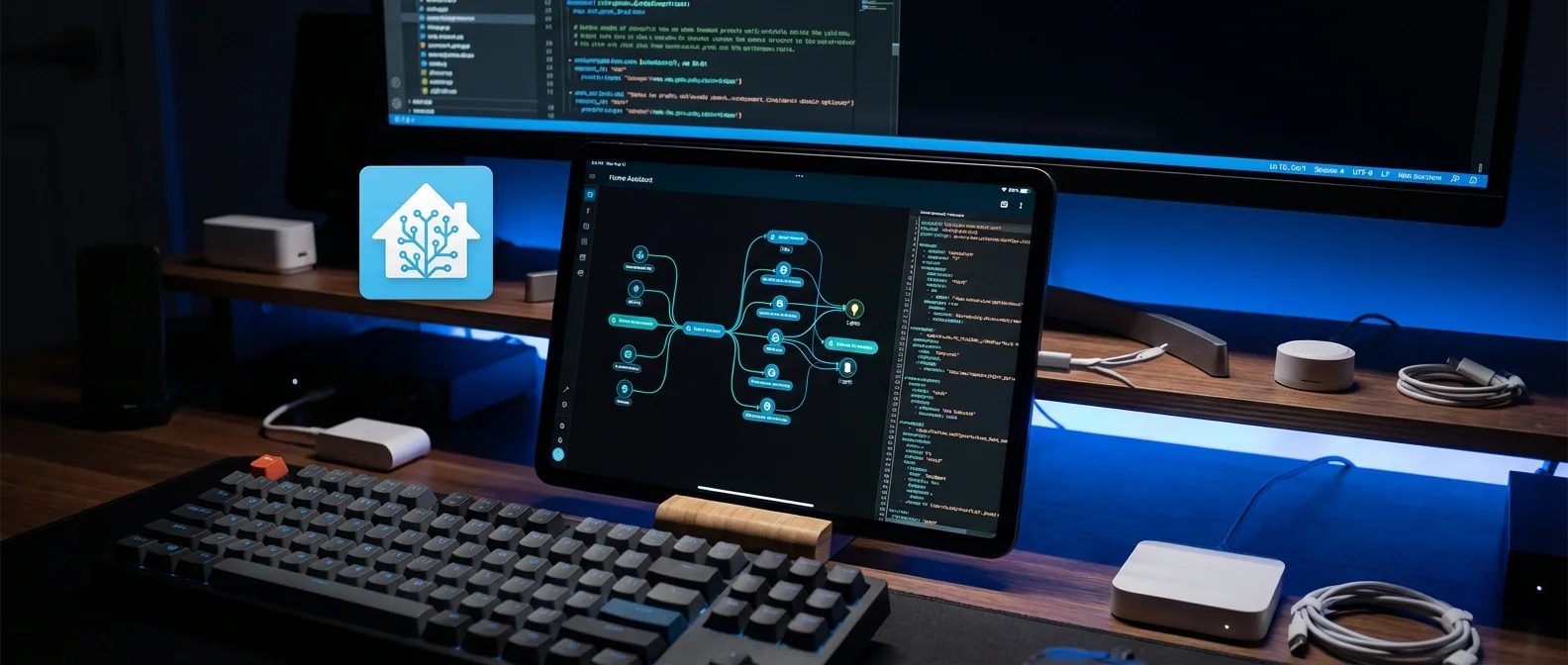 Home Assistant 2026 dashboard interface showing smart home controls and automation setup