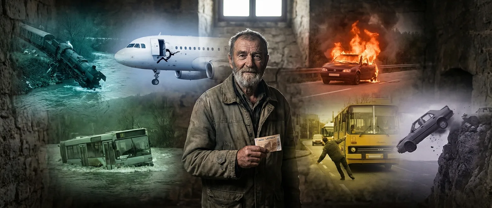 Frane Selak, the Croatian man who survived seven deadly accidents and won the lottery at age 73