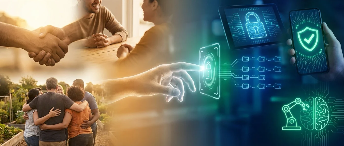 Evolution of trust from ancient handshakes to modern digital algorithms and rating systems