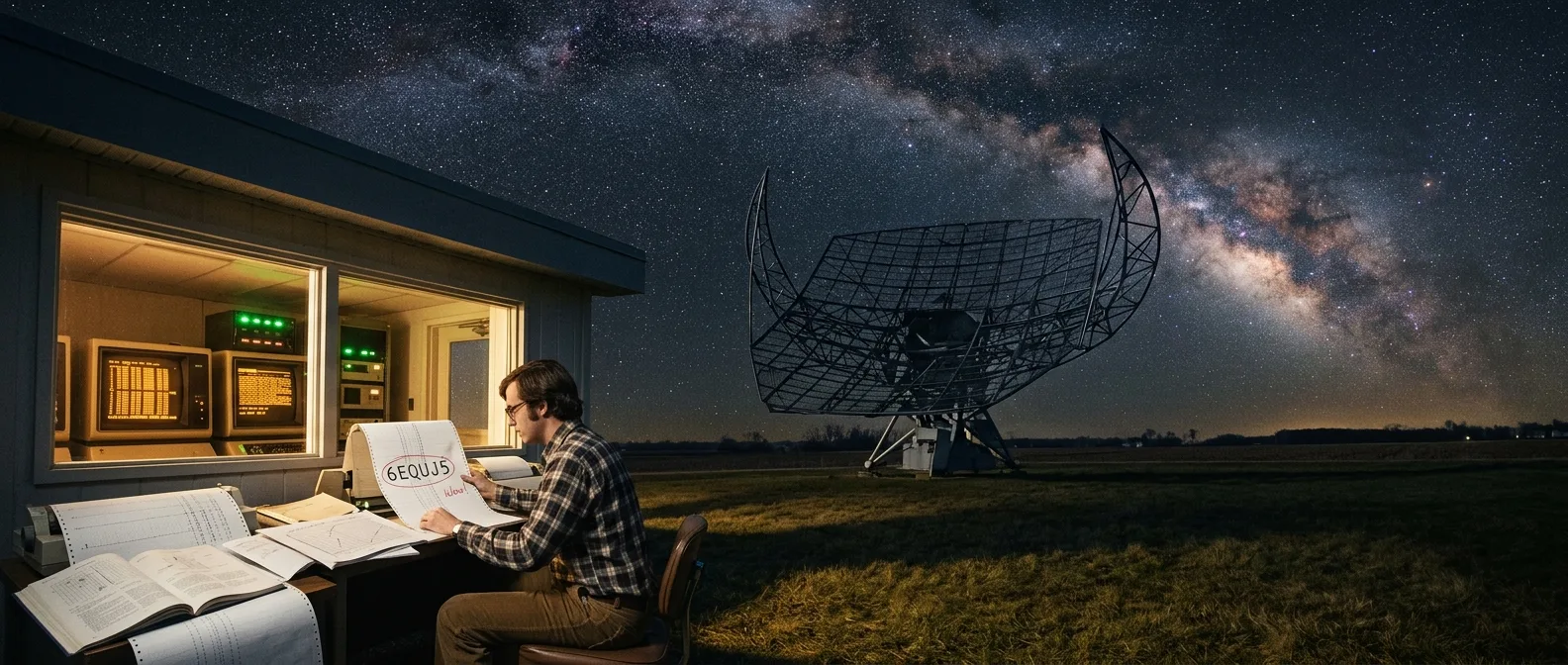 Το ραδιοτηλεσκόπιο Big Ear στο Οχάιο που έλαβε το μυστηριώδες Σήμα Wow το 1977