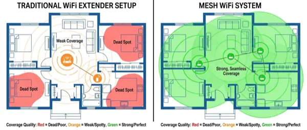 WiFi Extender vs Mesh: Which One Do You Actually Need?