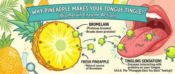 Pineapple Eats You Back: How Its Enzymes Digest Your Mouth