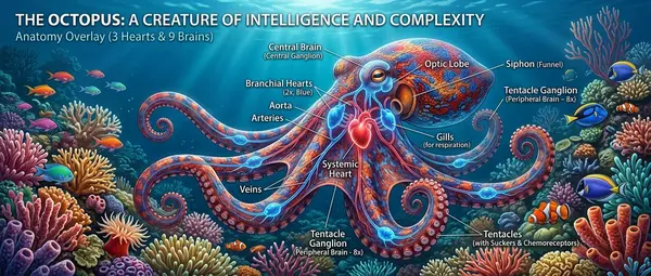 Octopus: 3 Hearts, 9 Brains and Blue Blood