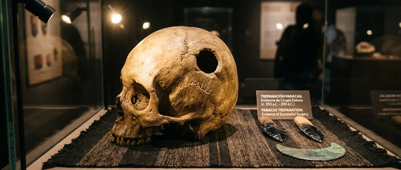 Ancient Paracas skulls showing deliberate cranial modification from 2,000 years ago