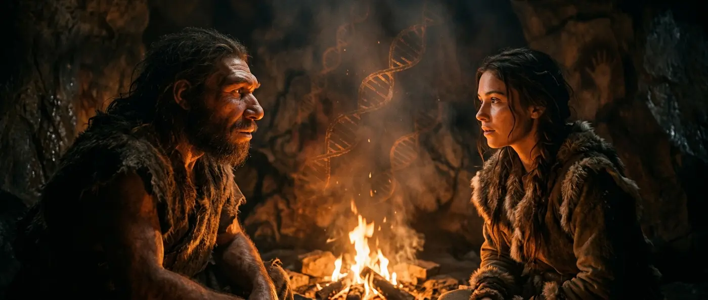 Neanderthal-Sapiens interbreeding revealed through DNA analysis showing sex-biased mating patterns