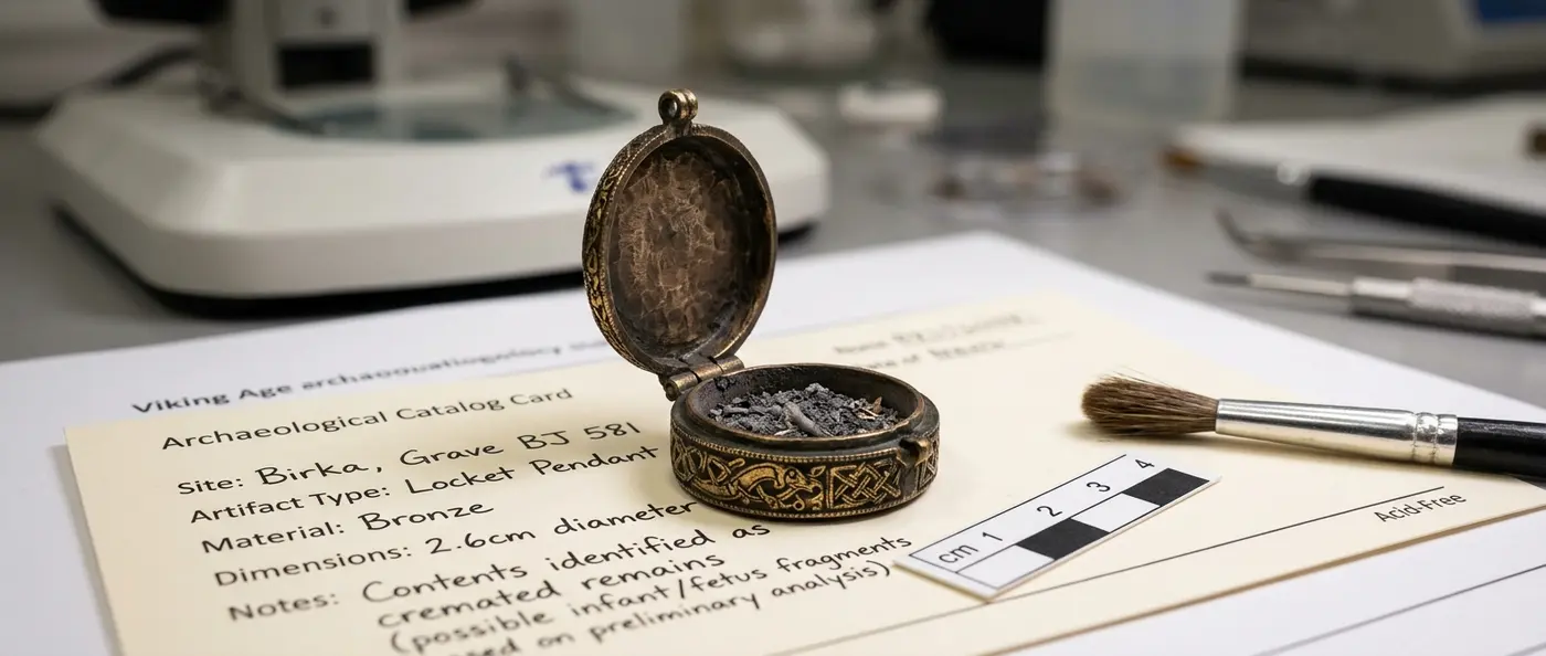 Viking Ash Pendant showing pregnant woman from 10th century grave
