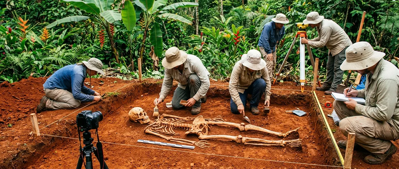 Ancient skeletal remains showing evidence of pre-Columbian syphilis in the Americas
