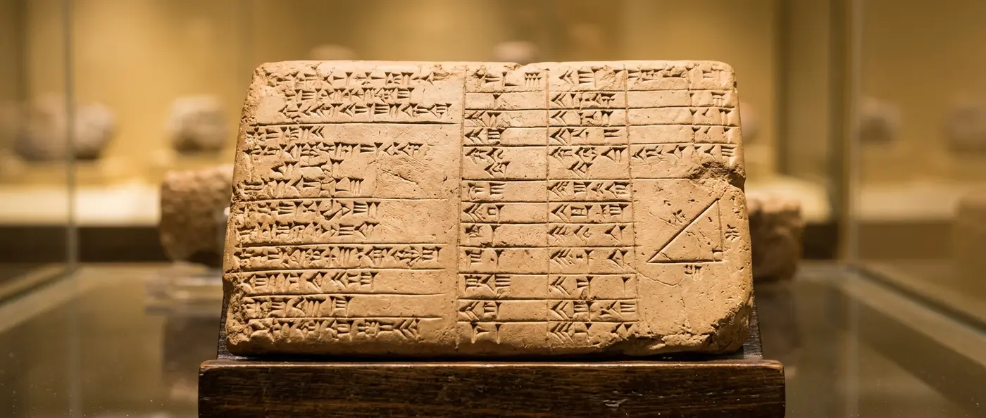 4,000-year-old clay tablet from ancient Kish revealing Babylonian mathematical calculations