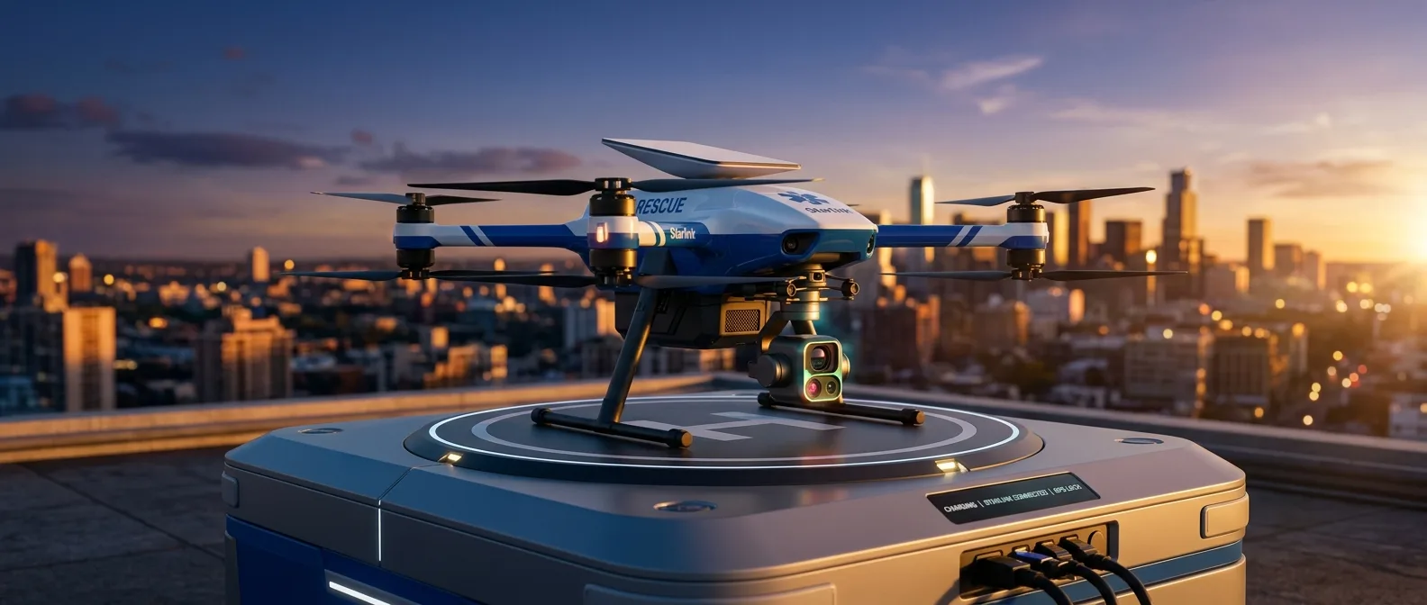 BRINC Guardian drone με Starlink σε αποστολή έκτακτης ανάγκης 911