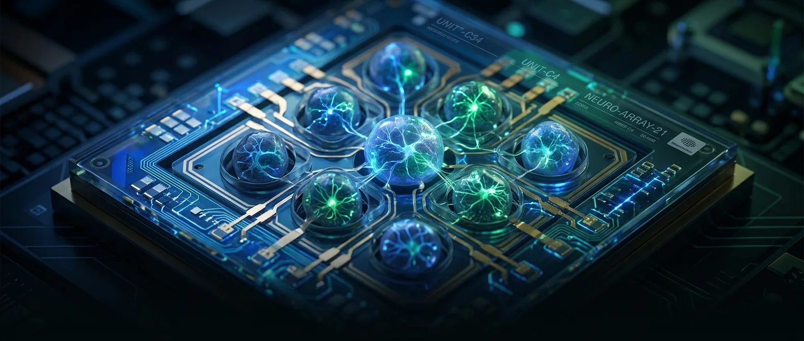 Brain organoids on microchips learning to solve engineering problems